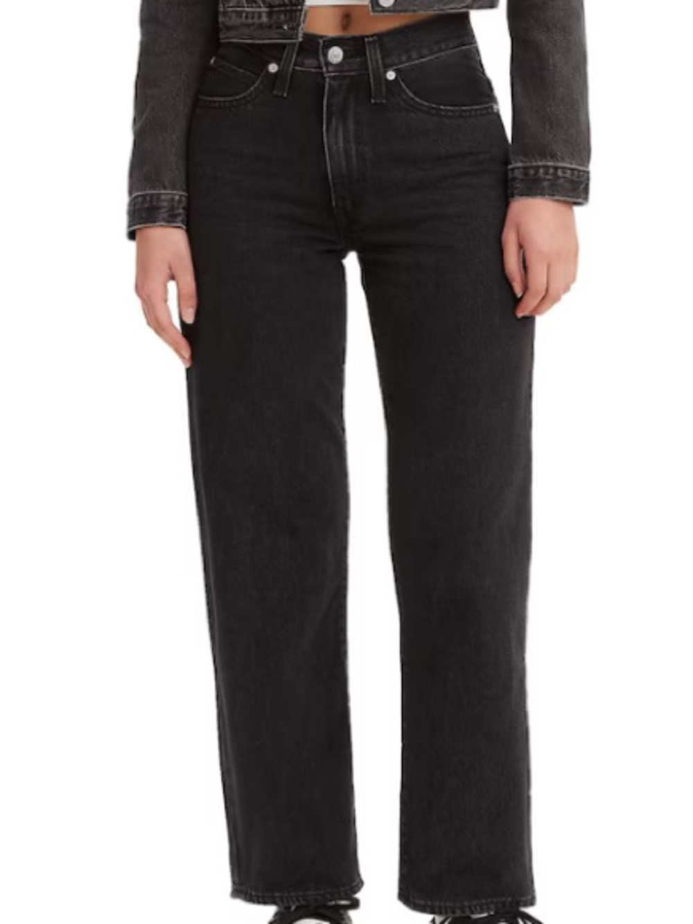 Levi's Women's ‘94 Baggy Jeans in washed Black Denim size 27